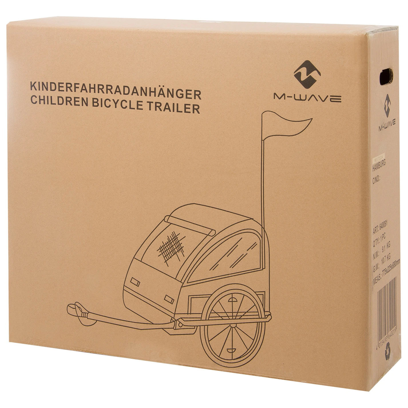 M-Wave Stalwart Kid Easy Light Alu-Rahmen - Kinderanhänger 2 M-Wave Stalwart Kid Easy Light Alu-Rahmen - Kinderanhänger – Bild 2