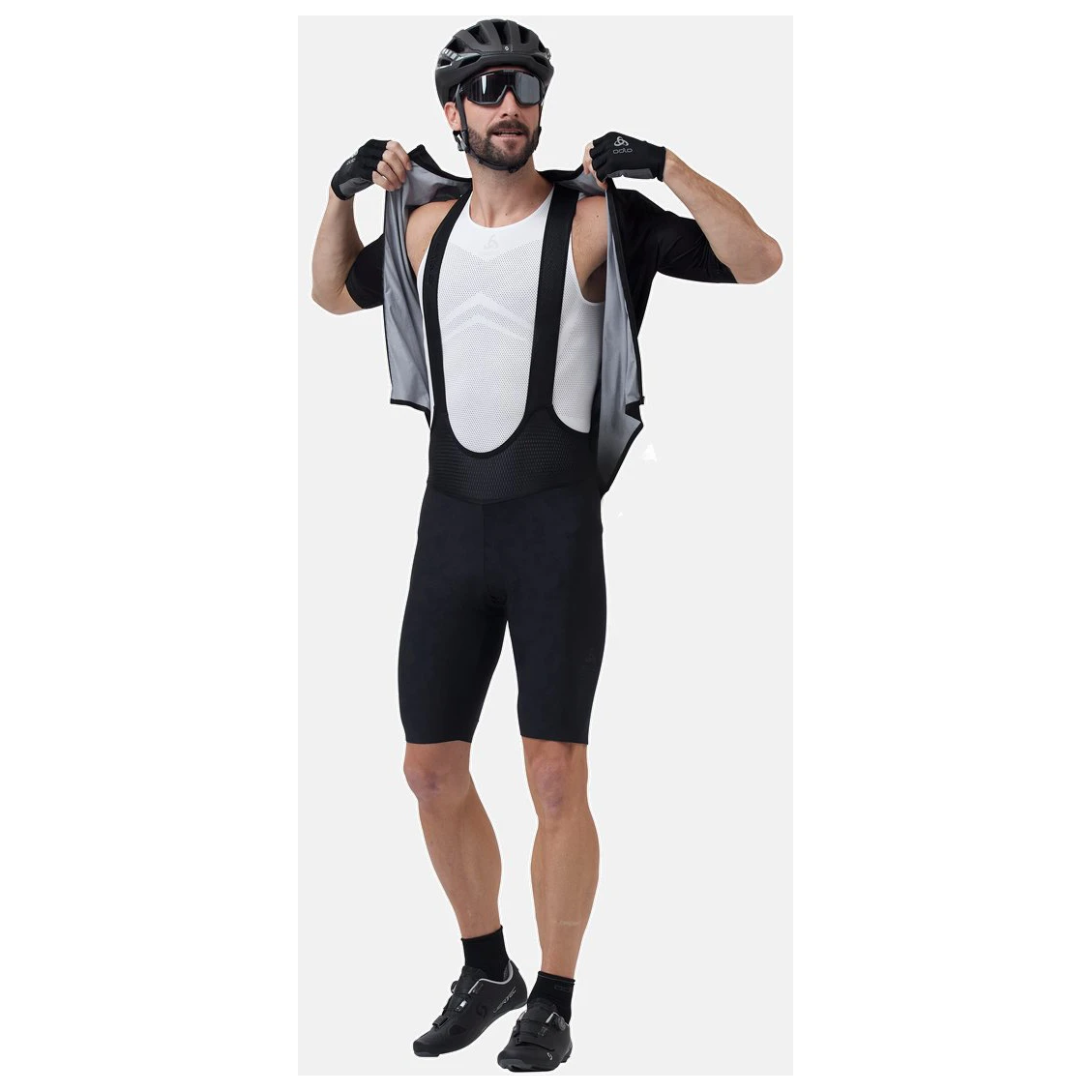 Odlo Tights Short Suspenders Zeroweight Chill-Tec - Radhose 3 Odlo Tights Short Suspenders Zeroweight Chill-Tec - Radhose – Bild 3